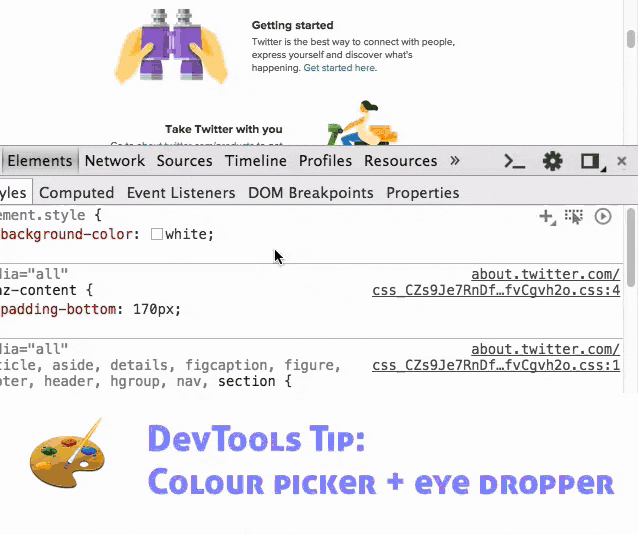 برخی از بهبودهای رابط کاربری و ویژگی ها در ابزار Color Picker