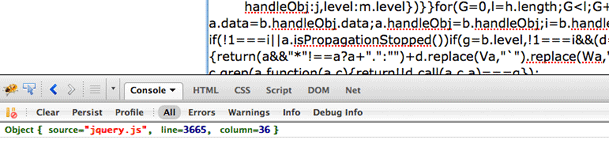 Example of the Mozilla JavaScript source map library in action.