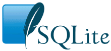 SQLite logo.