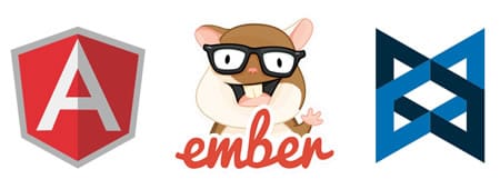 Angoular and Ember logos