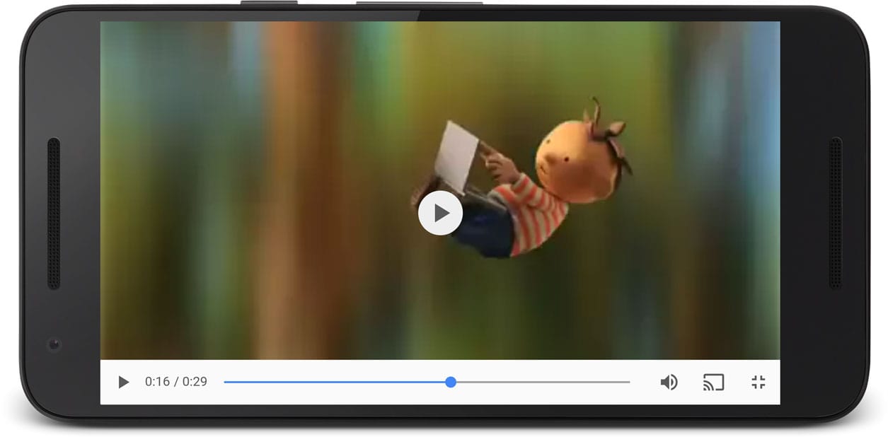PlaybackRate が 2 に設定された動画再生のスクリーンショット。