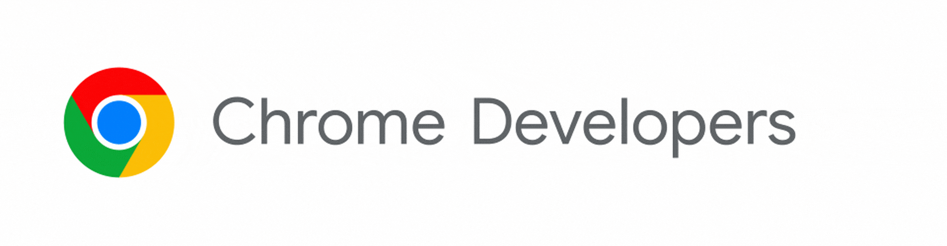 The Chrome Developers logo transforming into Chrome for Developers.
