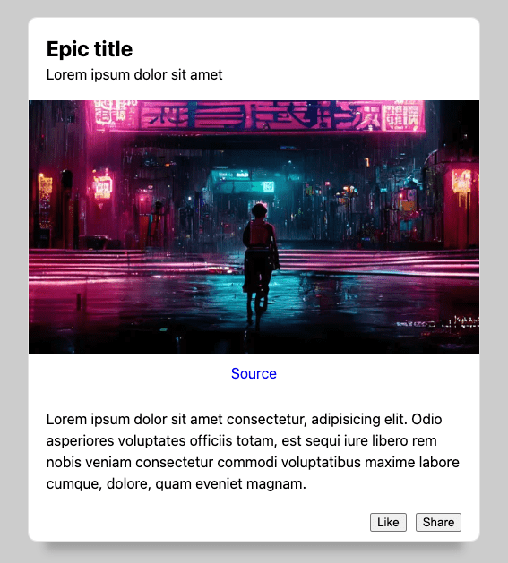 演示中的卡片的屏幕截图