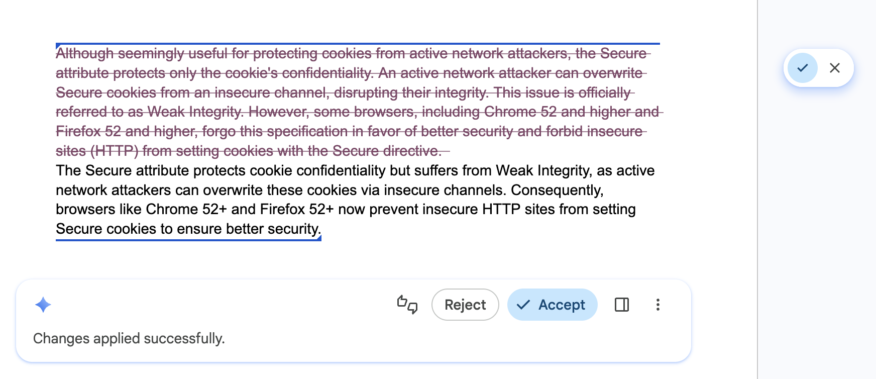 Elemento UI Stepper che mostra la cronologia di navigazione.
