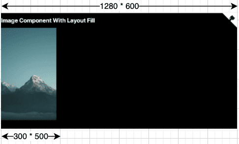 Immagine delle montagne visualizzata per adattarsi al formato 300 x 500