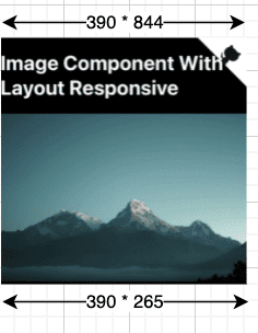 Afbeelding van bergen verkleind zodat deze op het scherm past