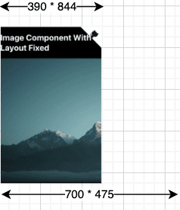 La imagen de las montañas que se muestra no entra en la pantalla.