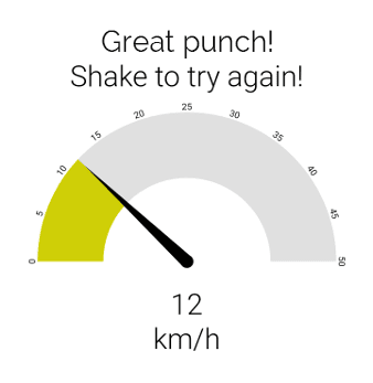 Demo web application for punch speed measurement