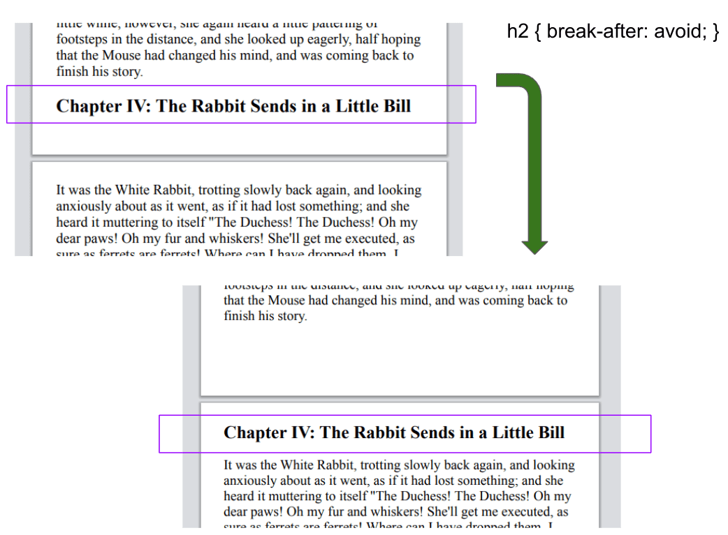 Example heading alignment.