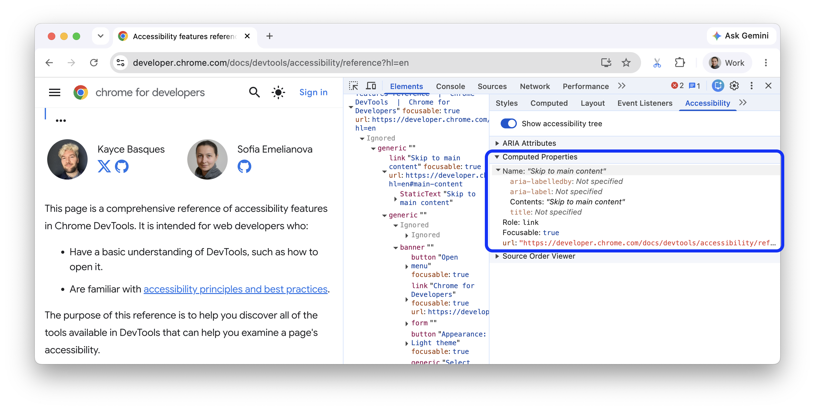 '계산된 (접근성) 속성' 섹션