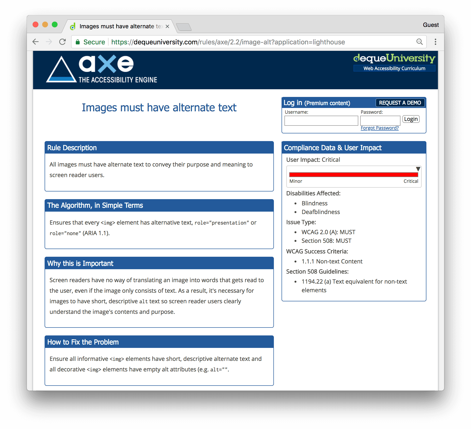 Viewing an audit's documentation.