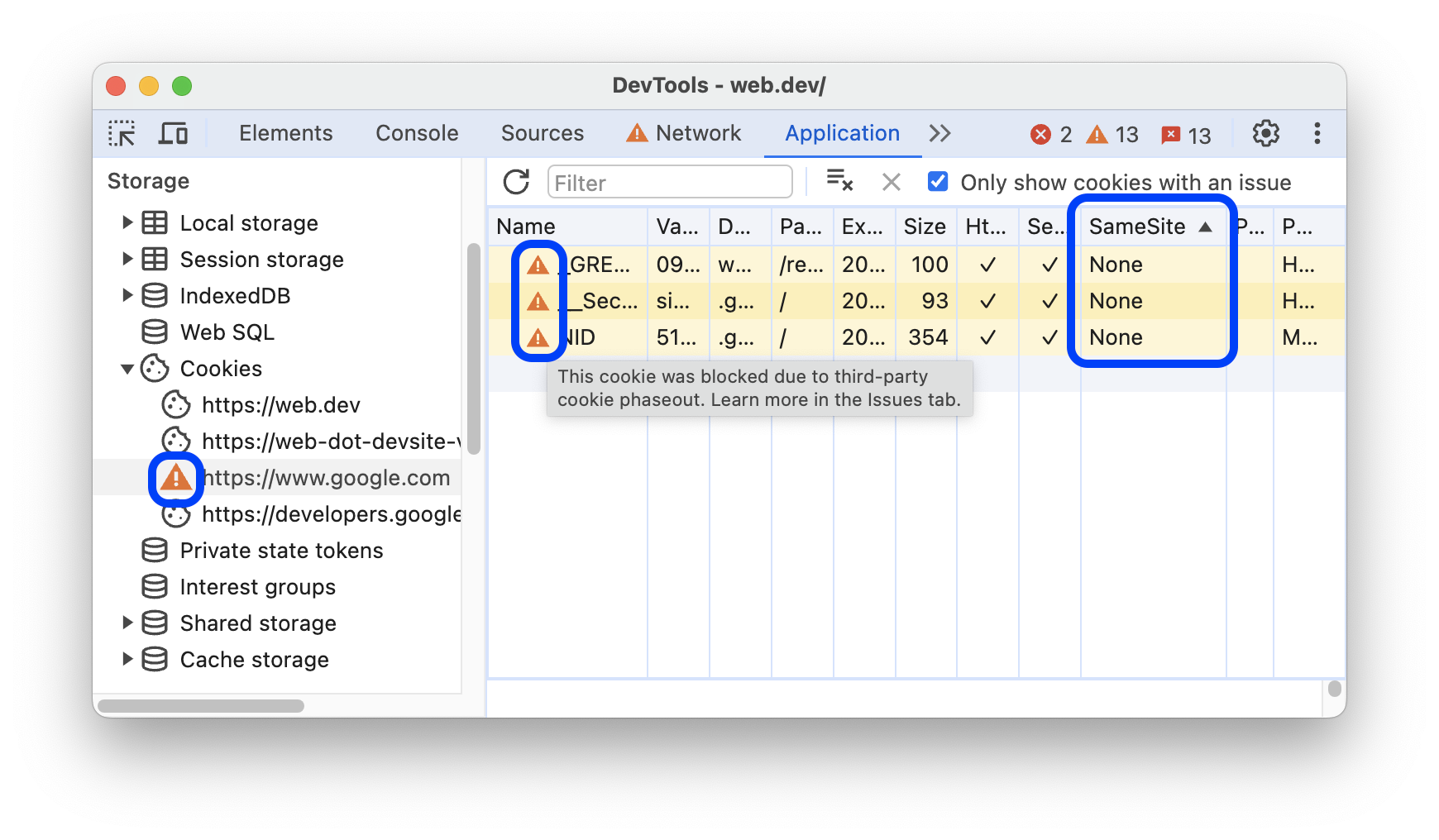 View, add, edit, and delete cookies, DevTools