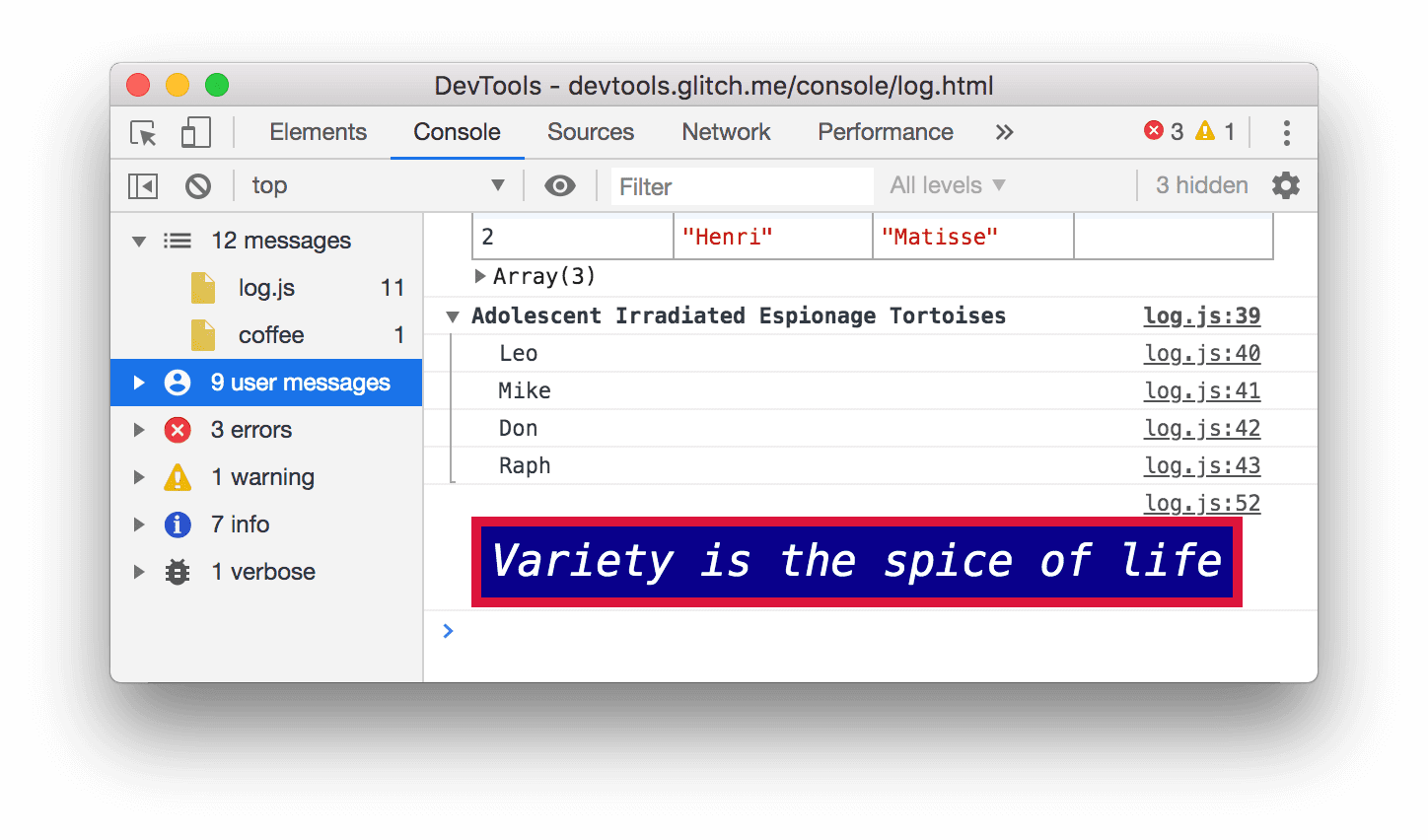 ब्राउज़र से मिलने वाले मैसेज फ़िल्टर करना.