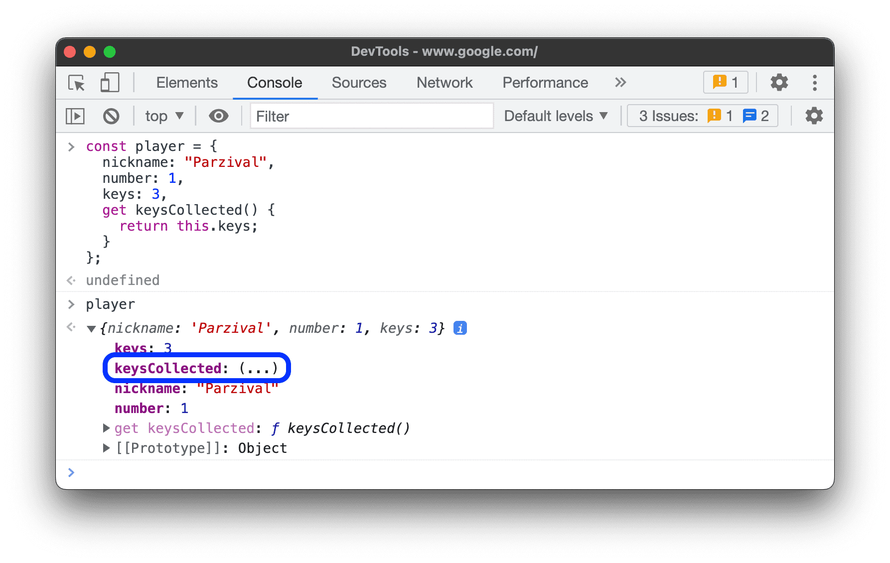 Пользовательский аксессор.