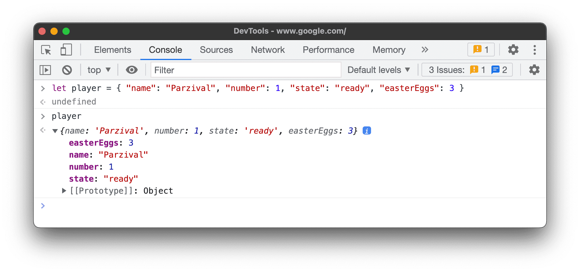 Objekteigenschaften anzeigen
