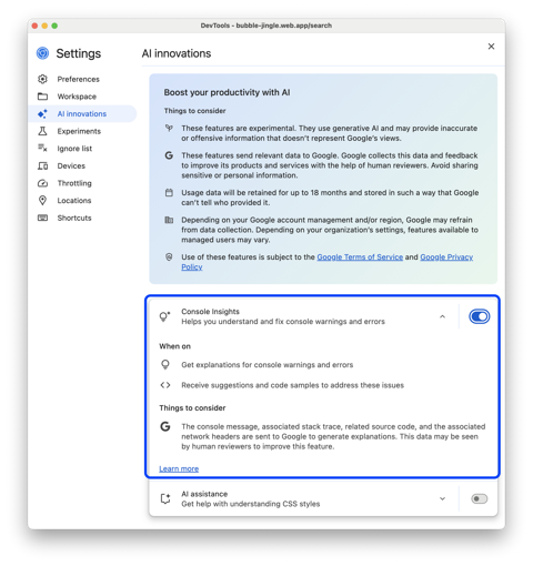 Admin Console Insight Understand errors and warnings better with console insights | Chrome ...