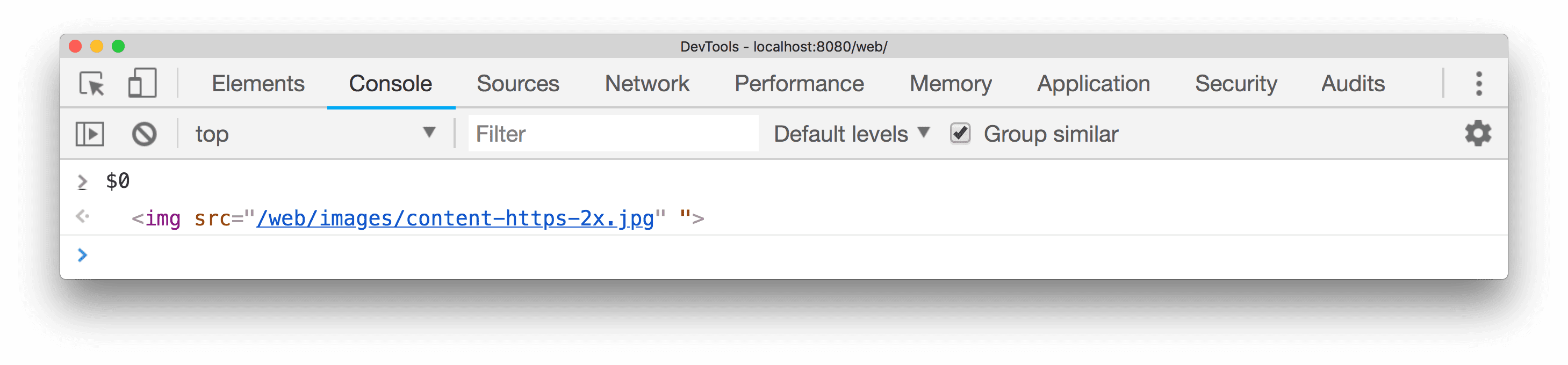 Ejemplo de USD 0.