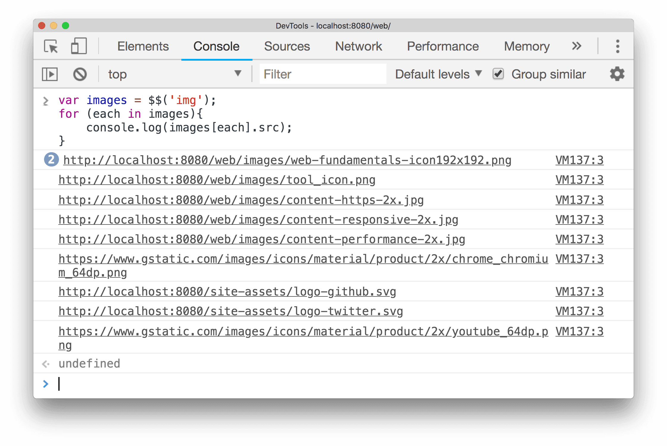 Exemplo de uso<!-- notranslate l10n-placeholder: l10n-placeholder3 -->()</code> para criar uma matriz de todos os <code translate=