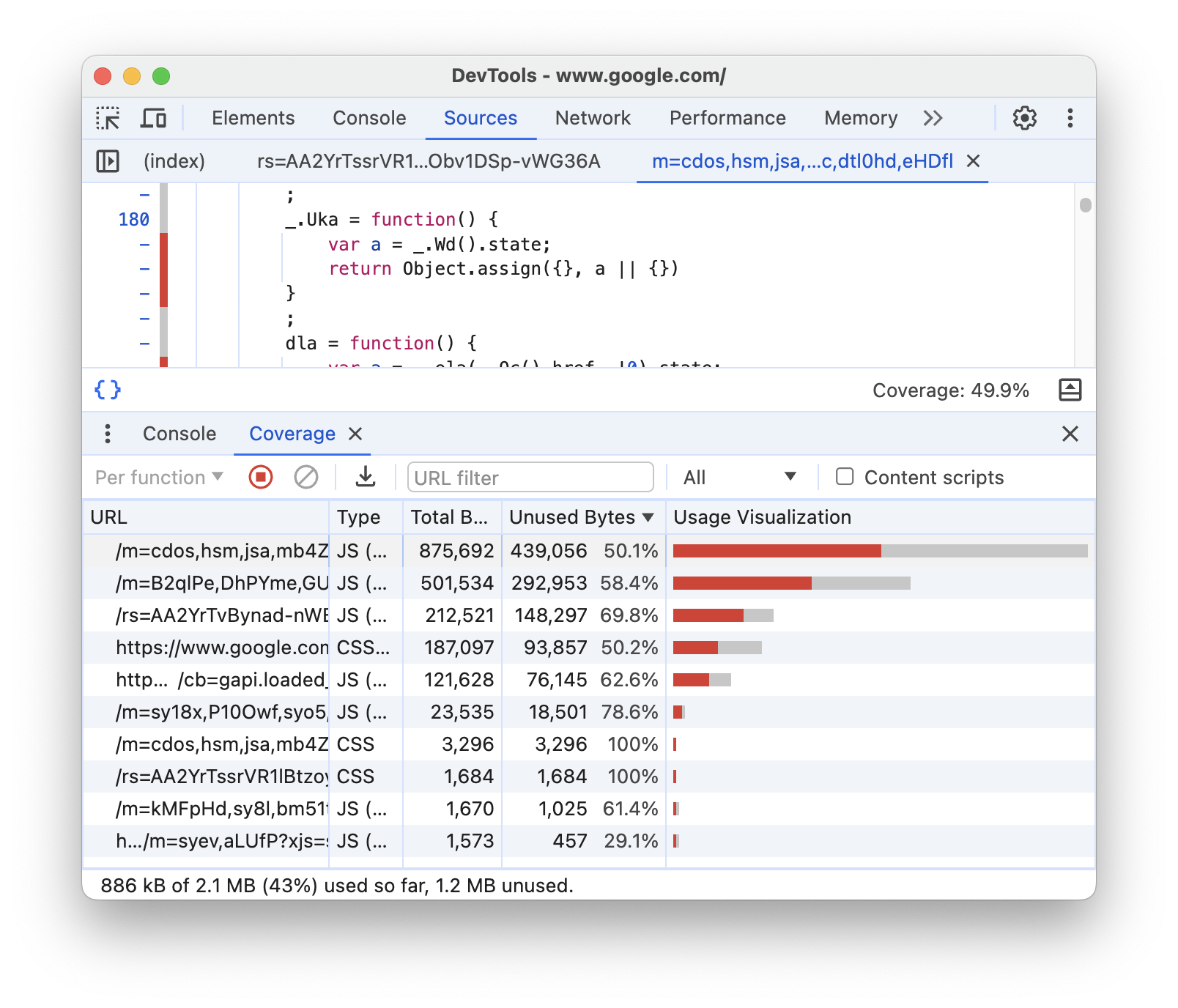 Bericht zur Codeabdeckung