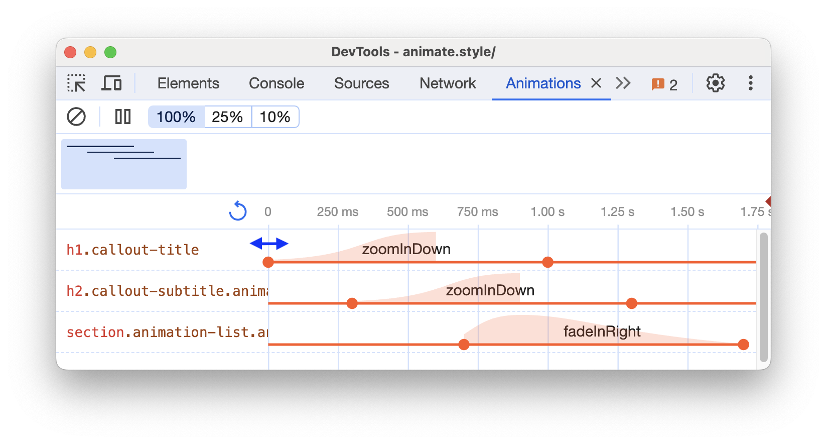 Animate faster and easier using the Properties panel