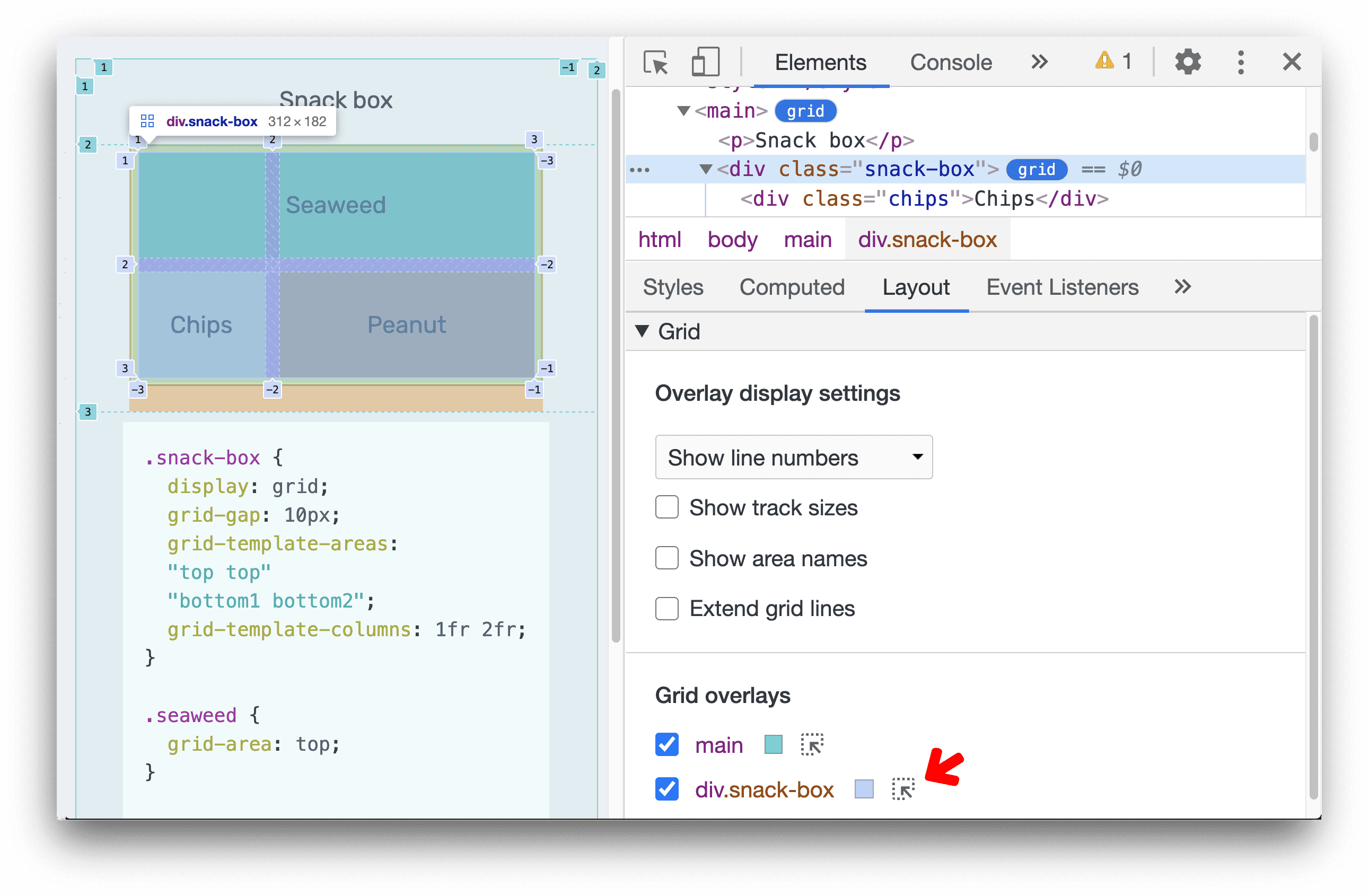 Highlight the grid