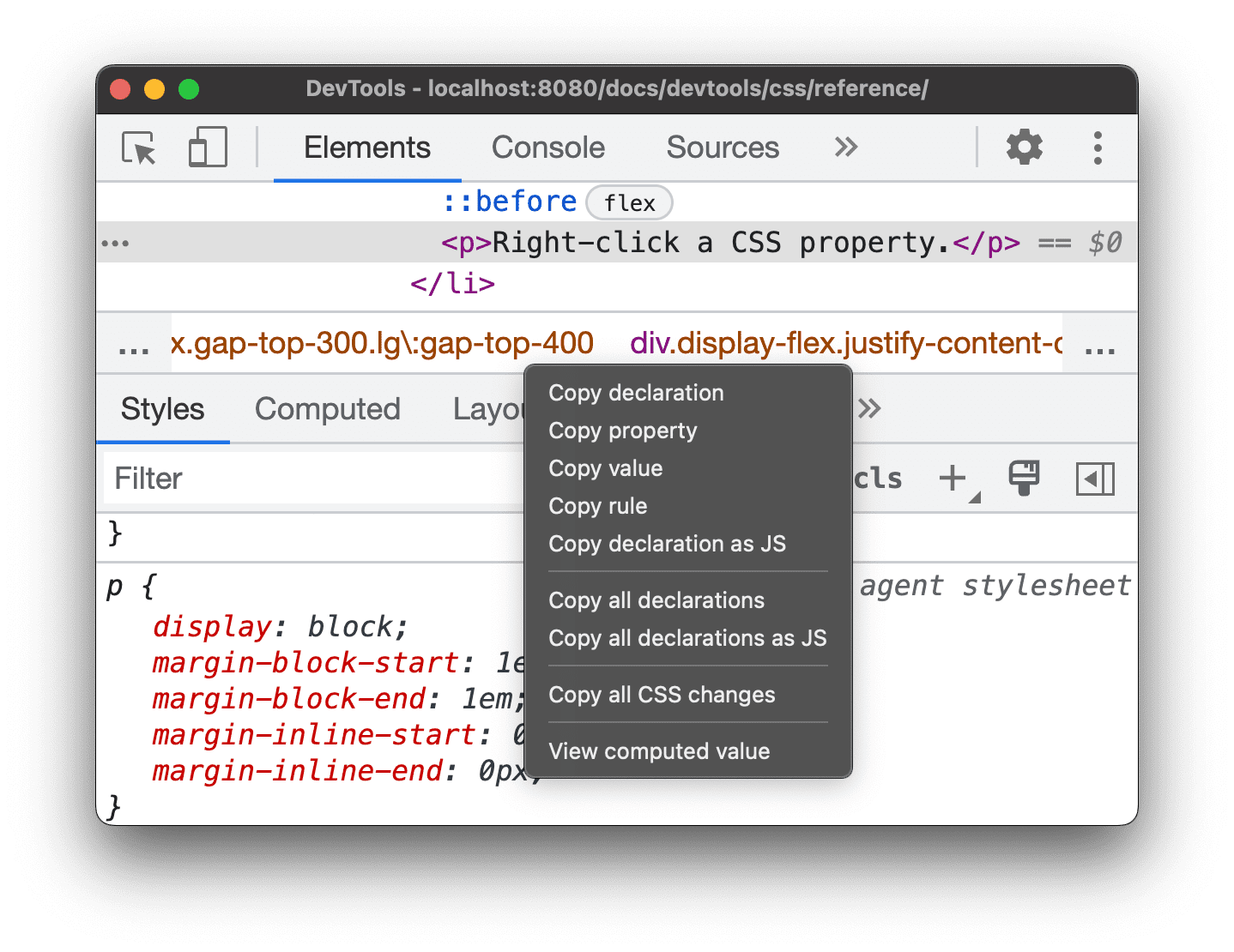 CSS features reference | Chrome DevTools | Chrome for Developers