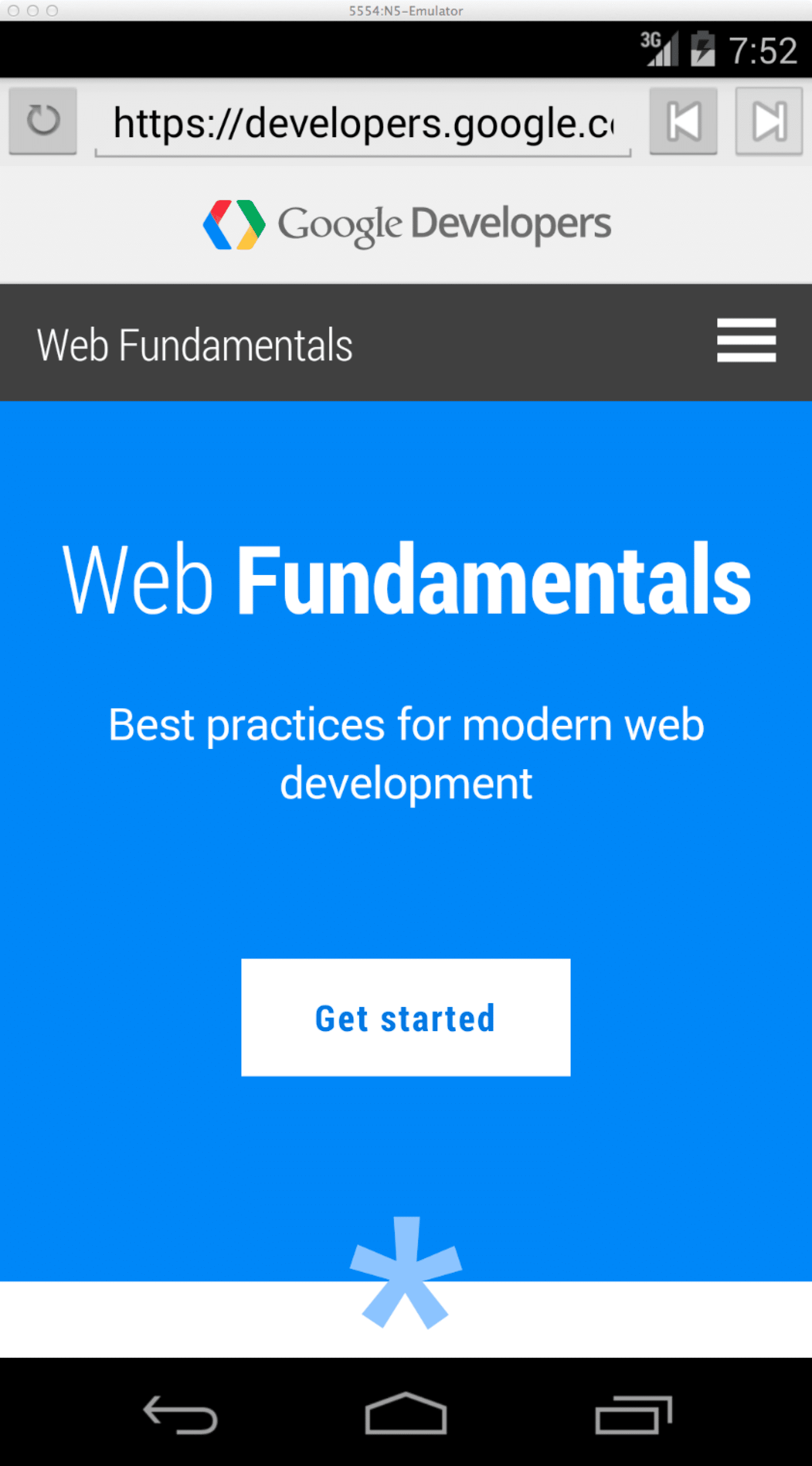 Inhalts-Shell des Android-Emulators
