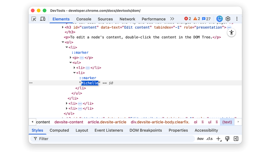 Get started with viewing and changing the DOM | Chrome DevTools ...