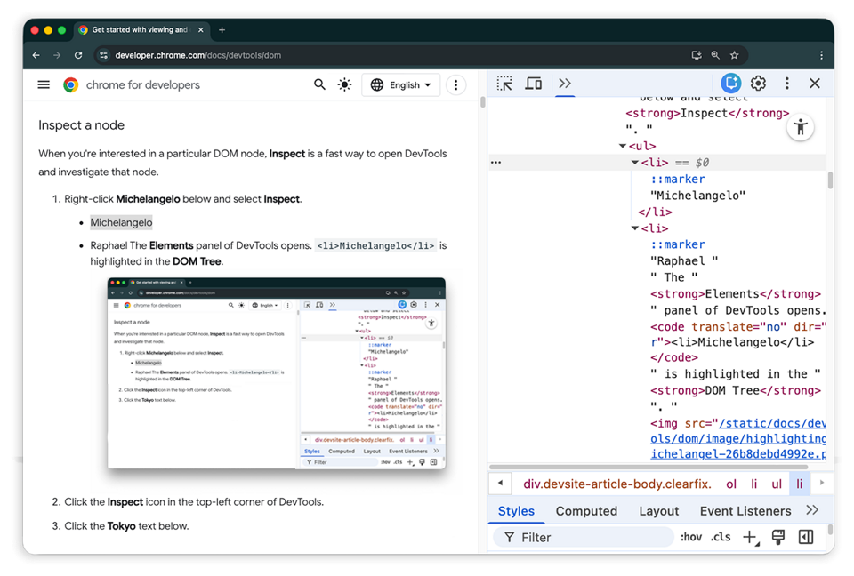 Get started with viewing and changing the DOM | Chrome DevTools ...