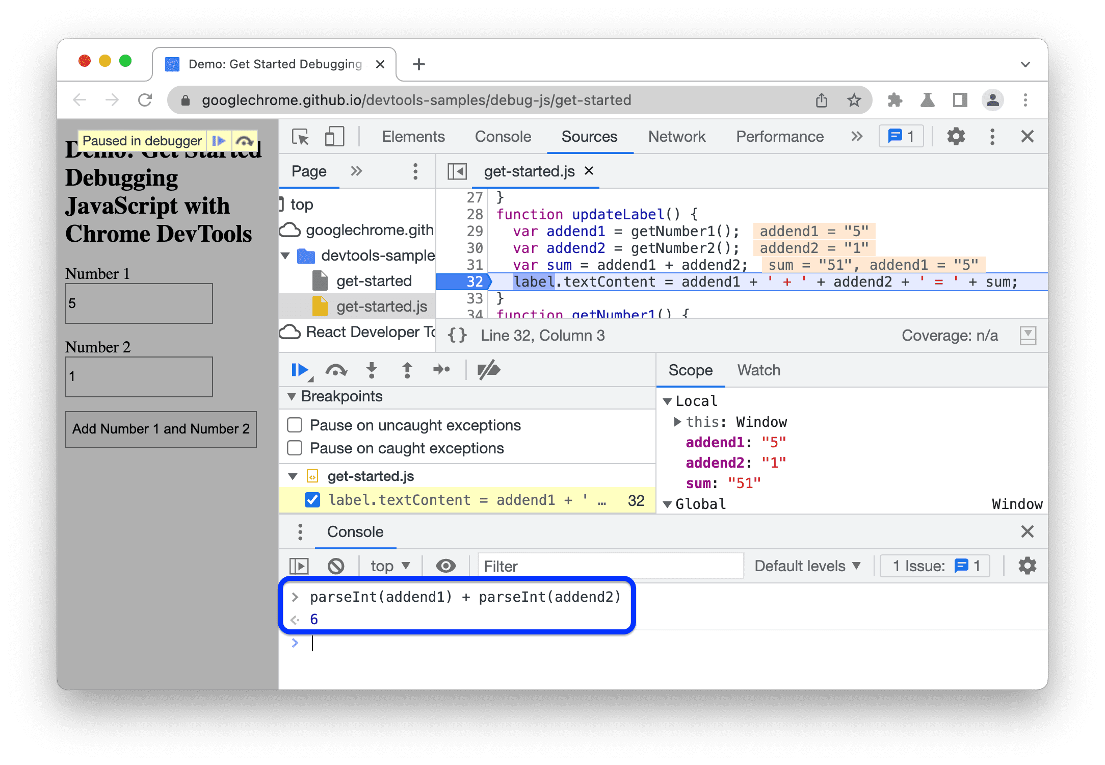 javascript - Chrome dev tools pauses on exceptions in blackboxed