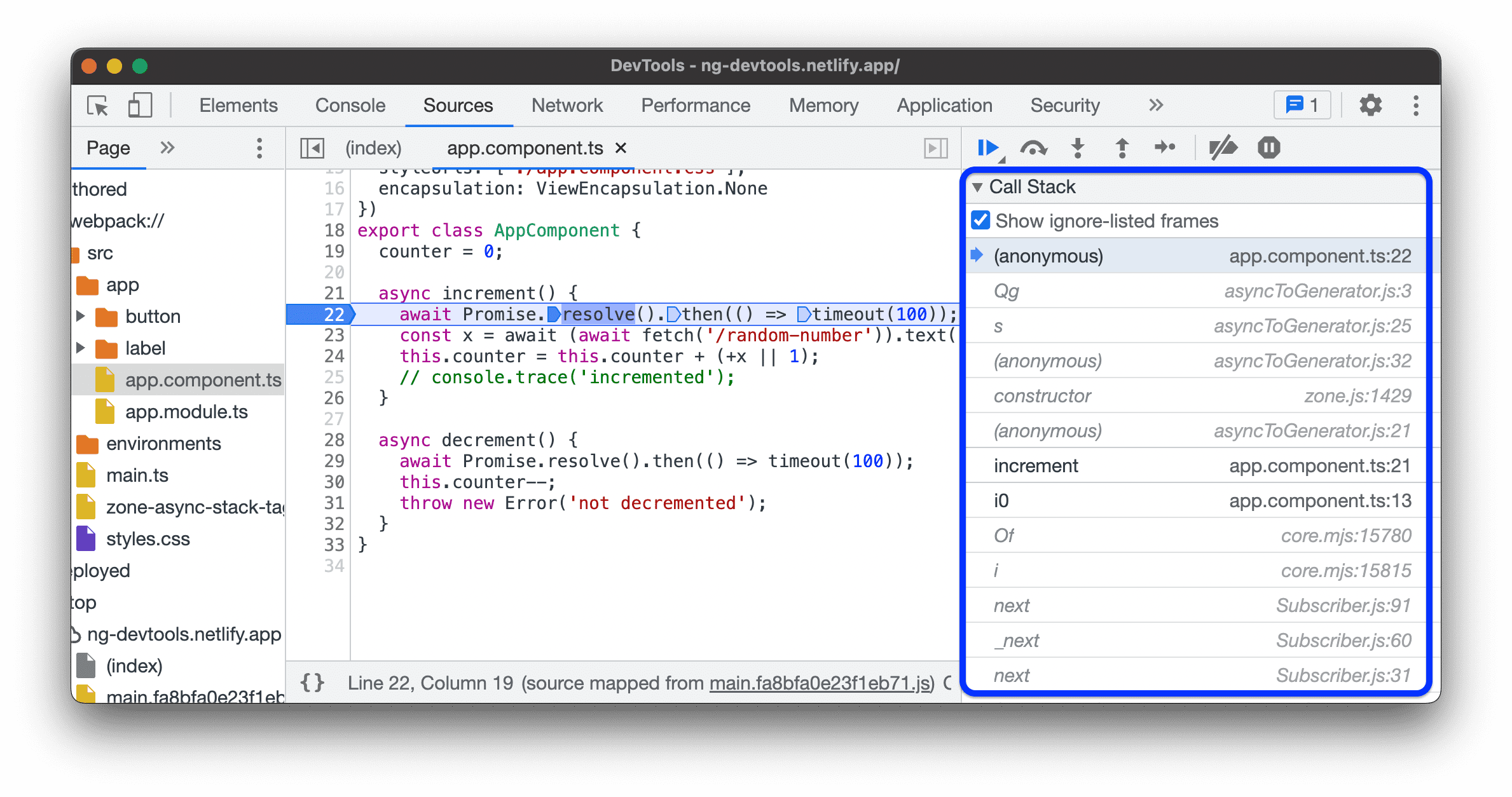 Console features reference, DevTools