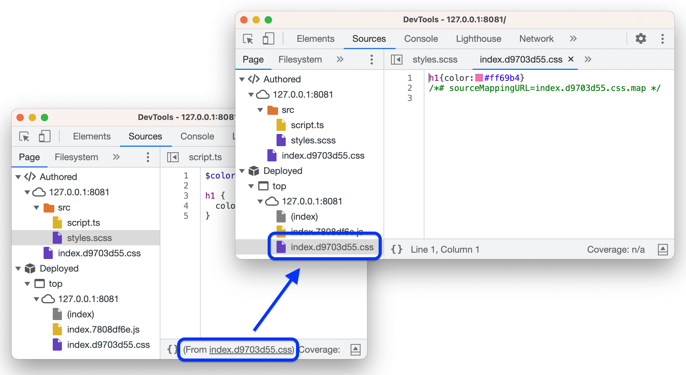 ลิงก์ไปยังไฟล์ CSS ที่ทำให้ใช้งานได้ในแถบสถานะ