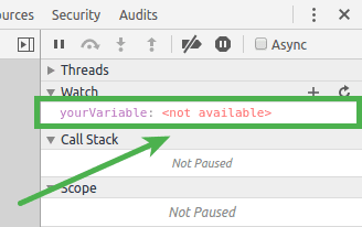 Variable no definida en la lista de observación