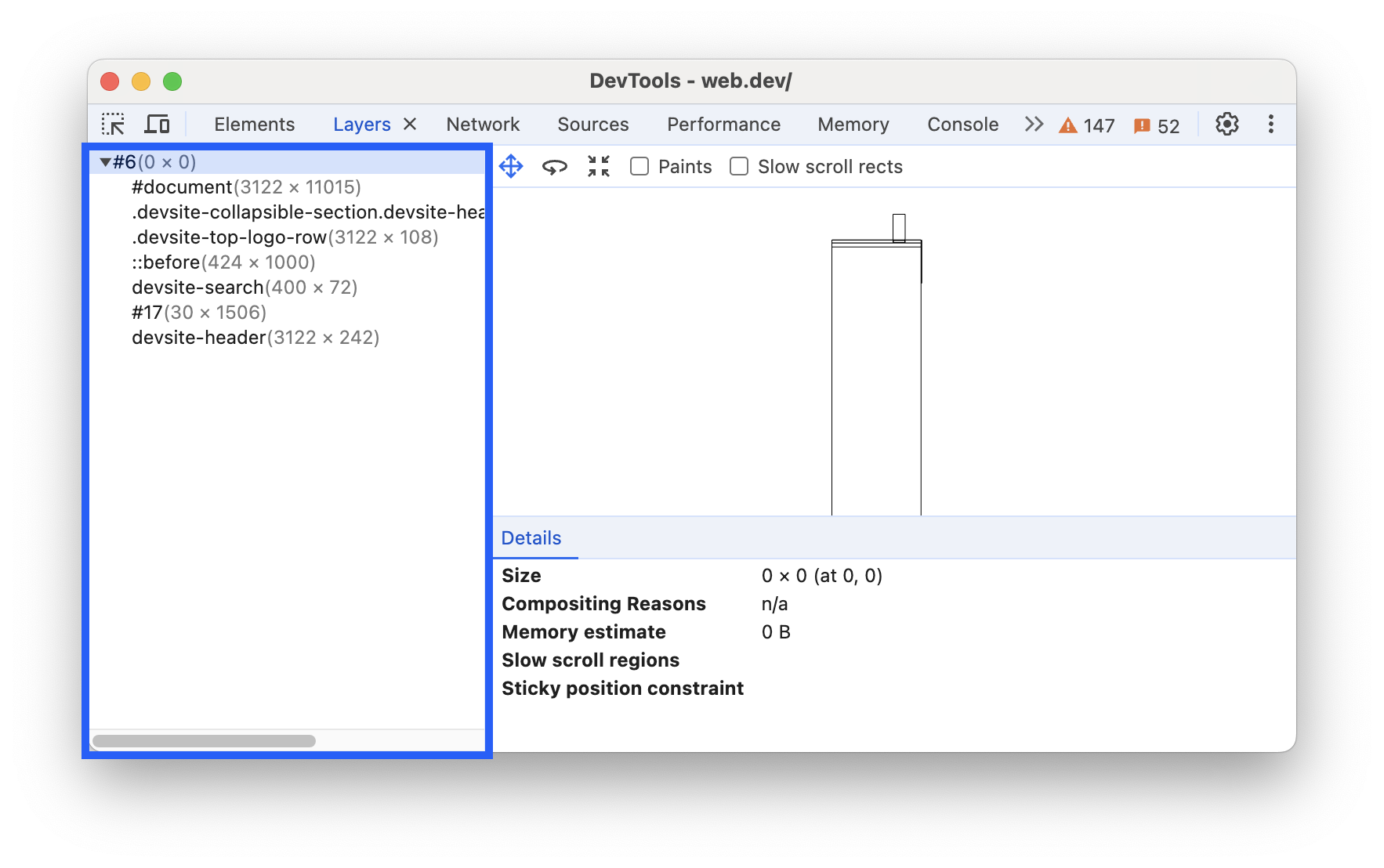 L'albero dei livelli.