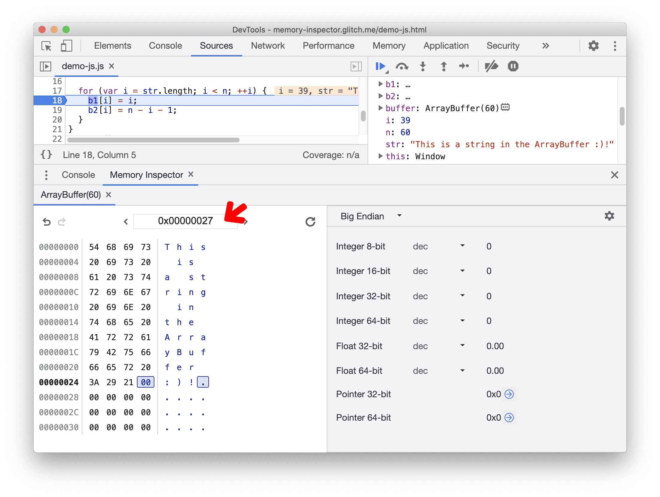 address input