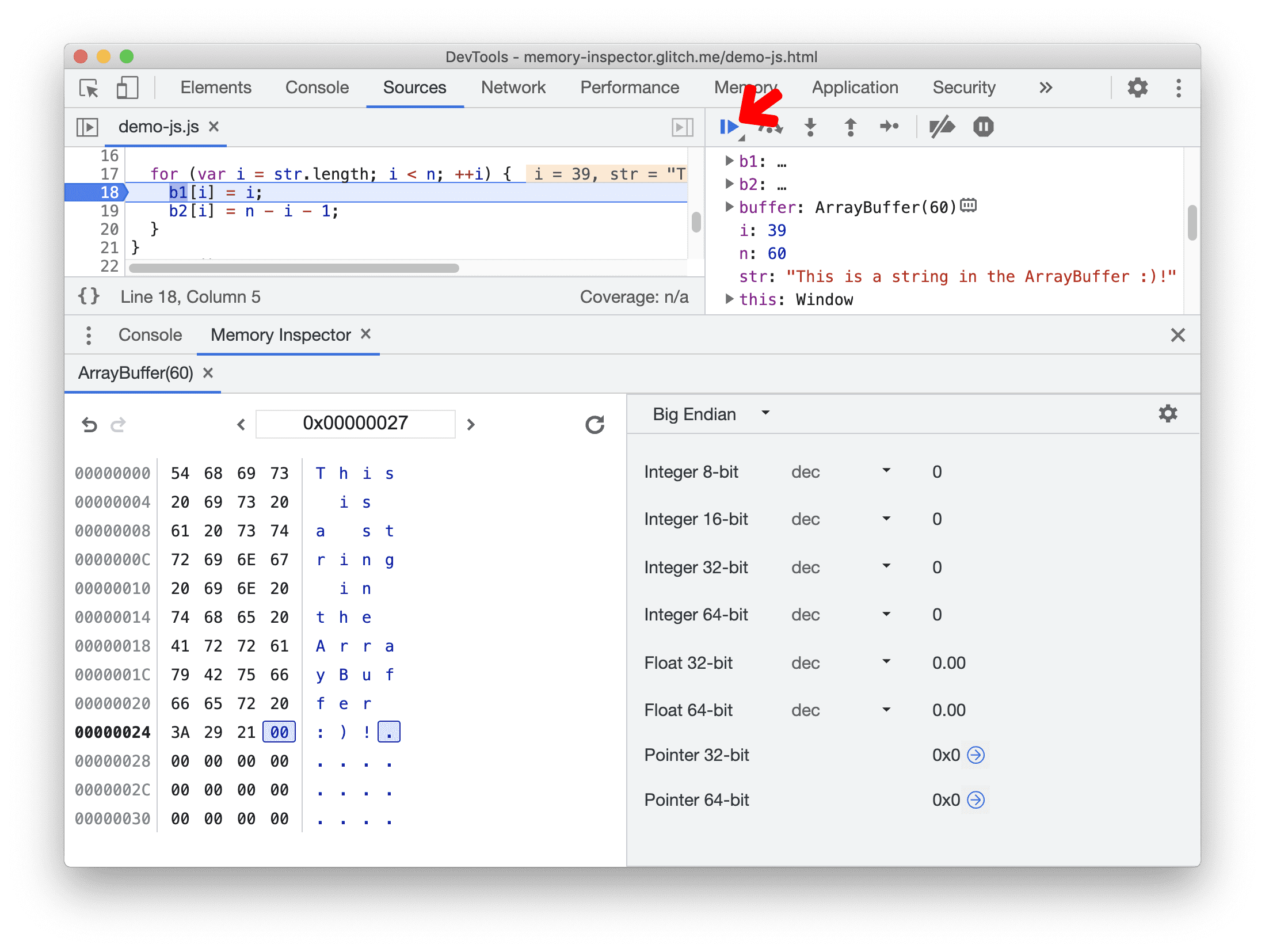 Retomar a execução do script