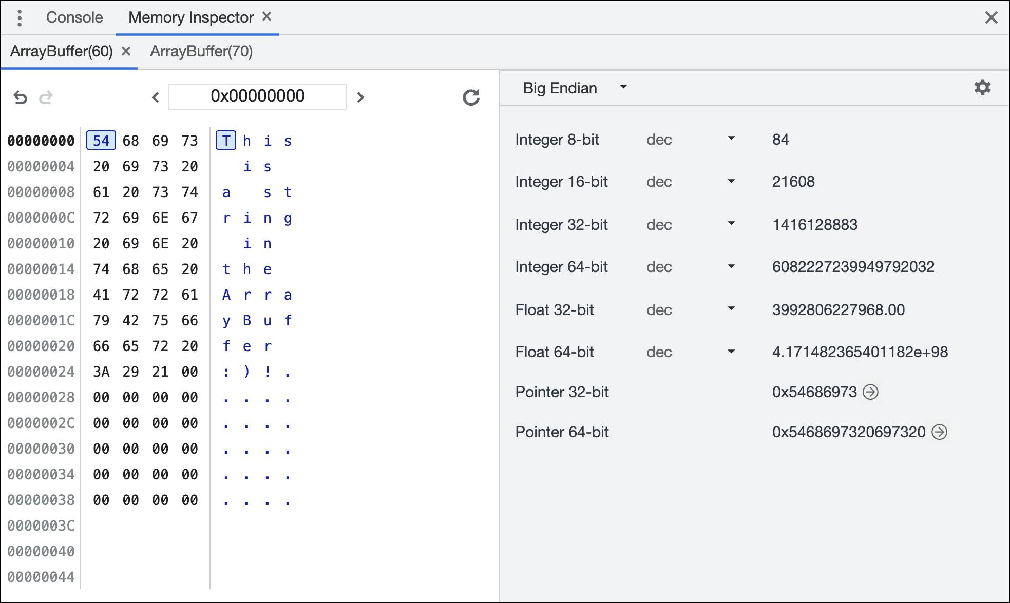 {i>Memory inspector<i}