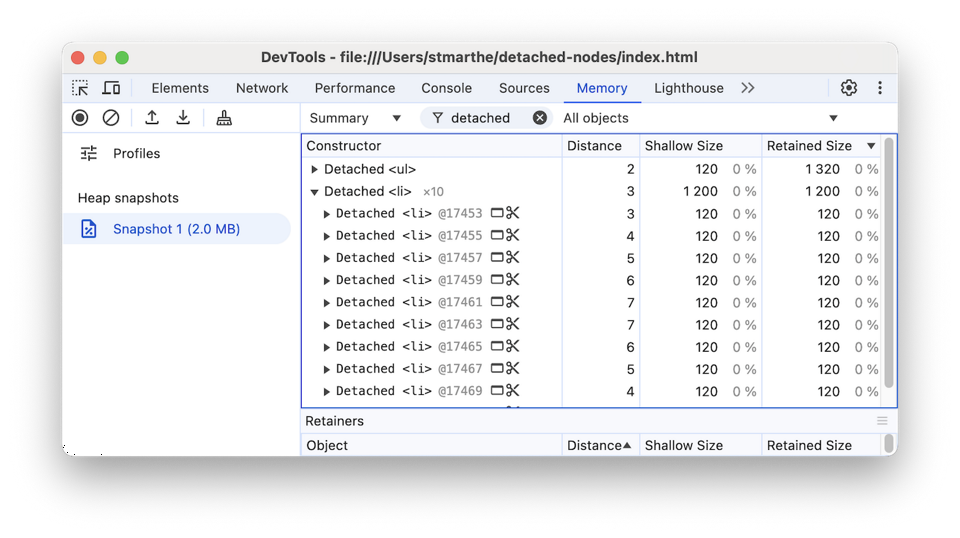 Fix memory problems | Chrome DevTools | Chrome for Developers
