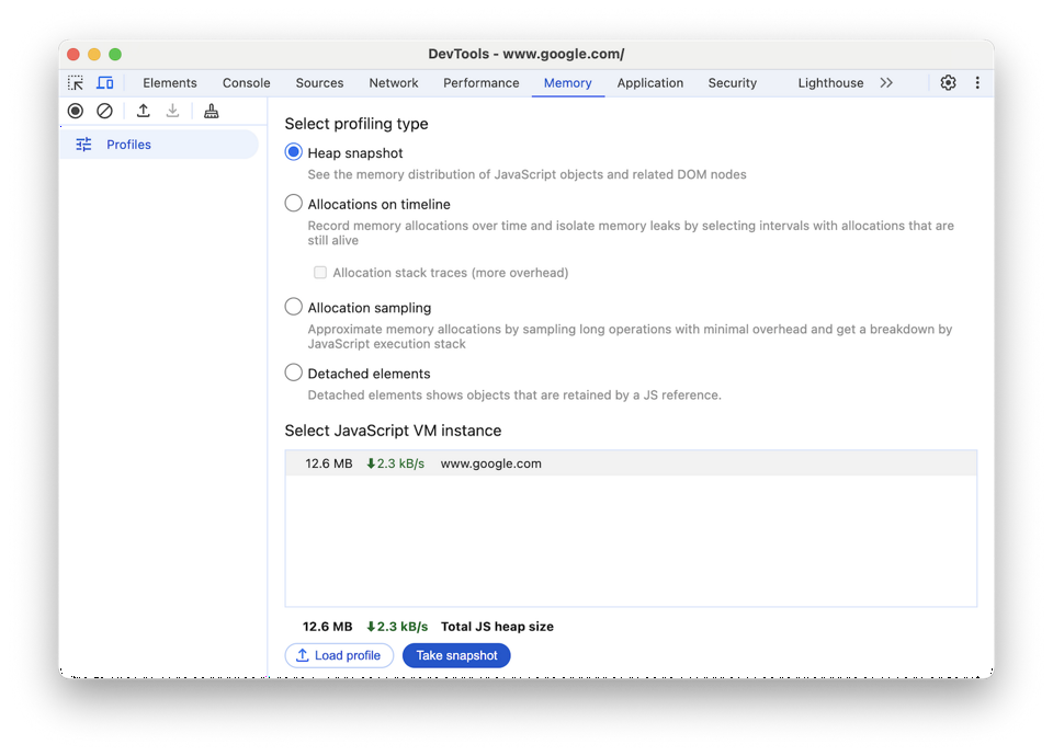 メモリの問題を解決する | Chrome DevTools | Chrome for Developers