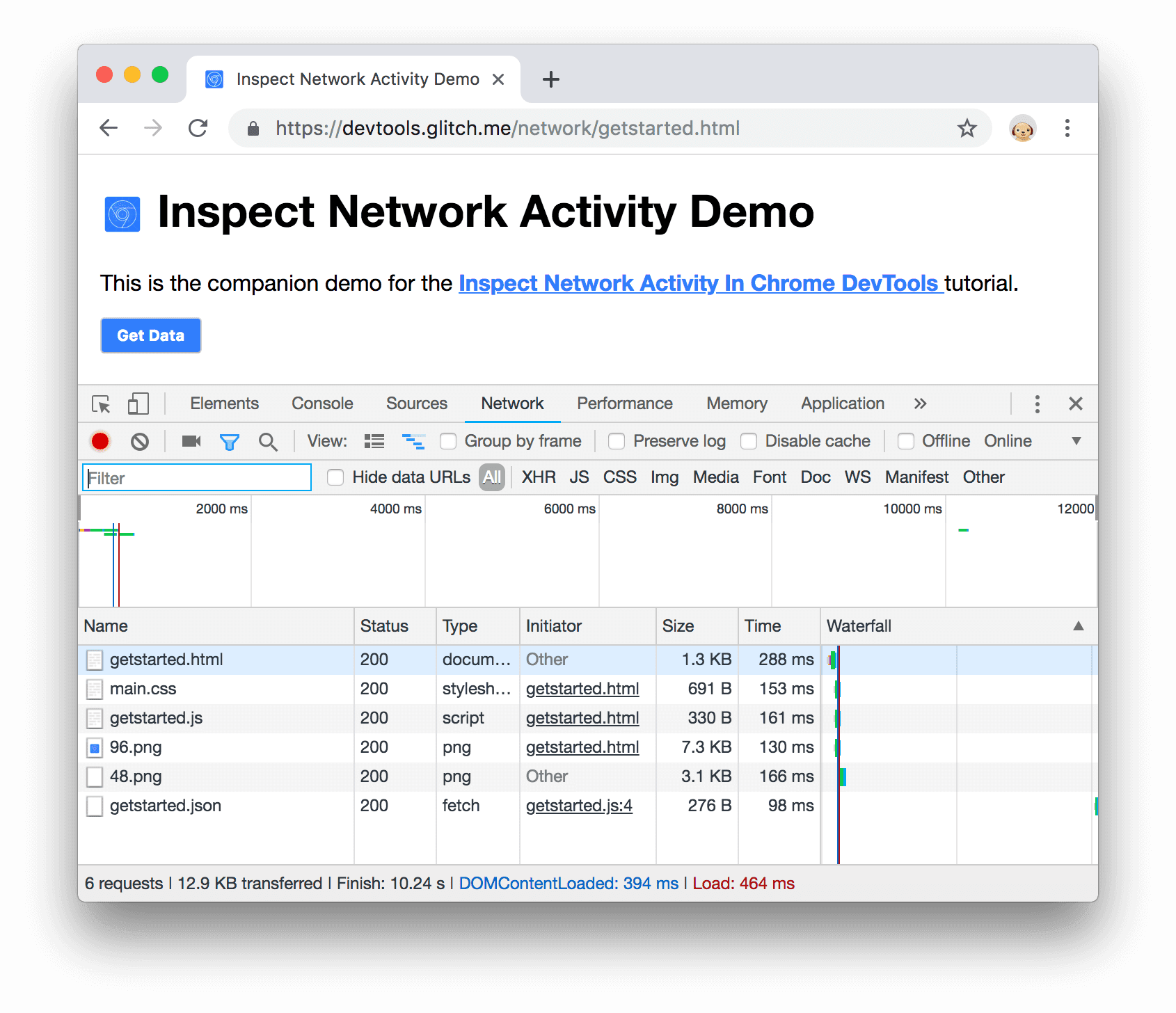 A new resource in the Network Log
