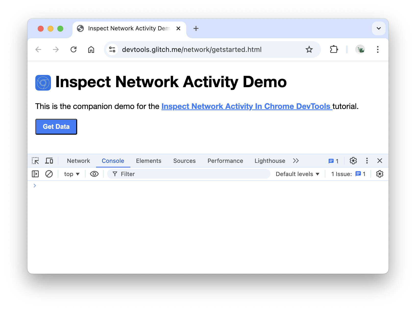 창 하단에 도킹된 DevTools
