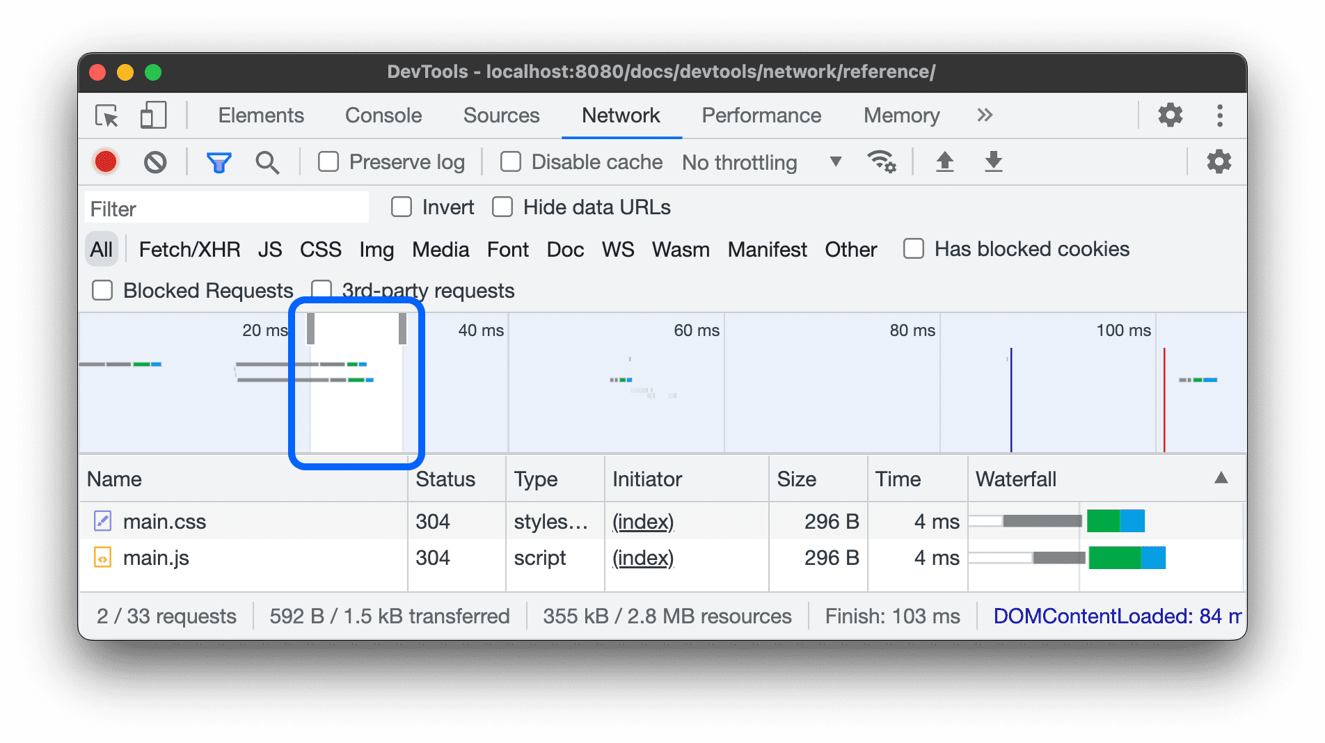 Example frame from the body size preference task.