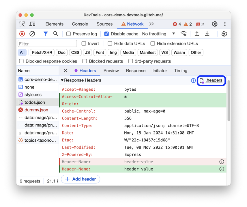 在本地替换 Web 内容和 HTTP 响应标头 | Chrome DevTools | Chrome for Developers