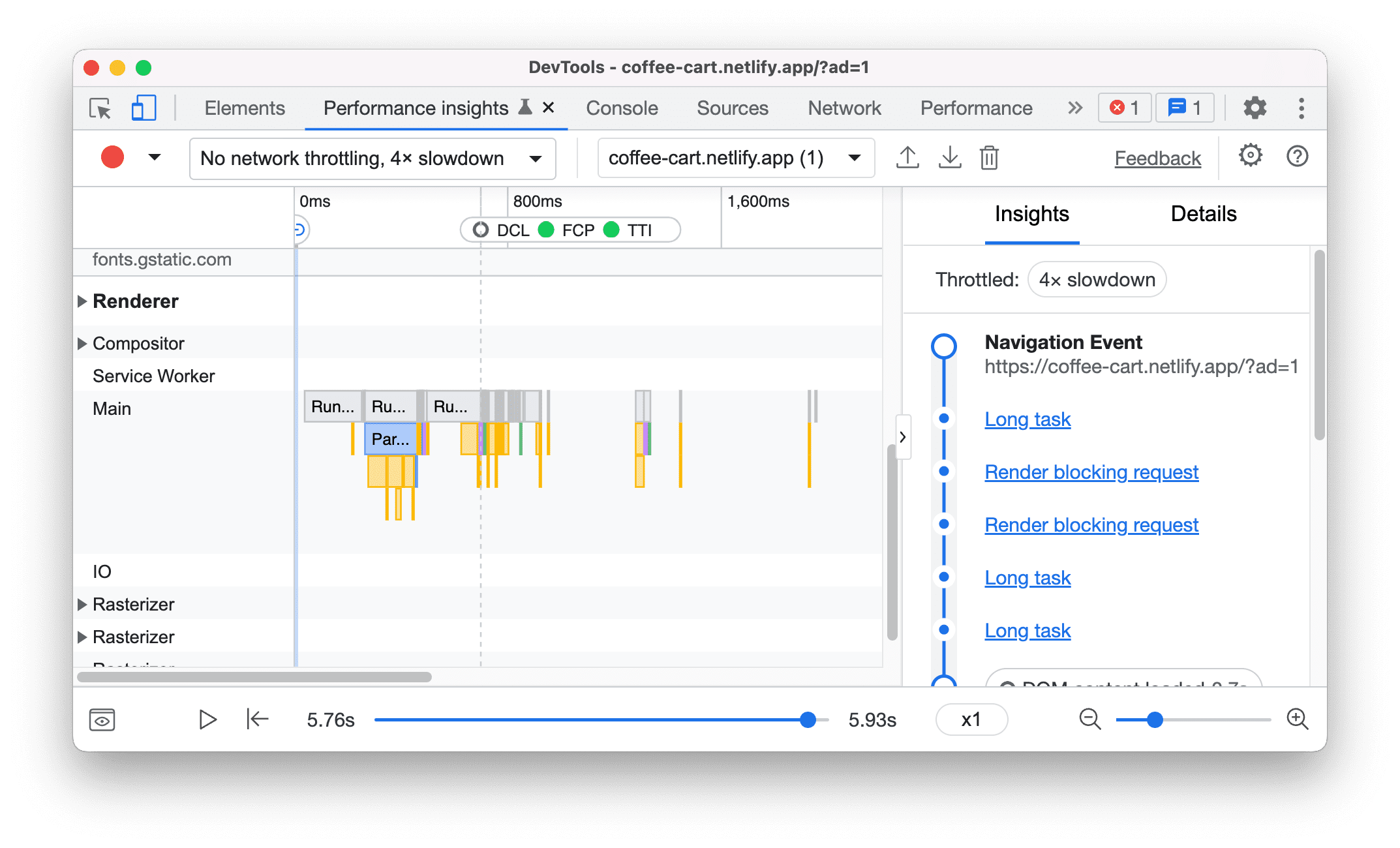 View renderer activity.