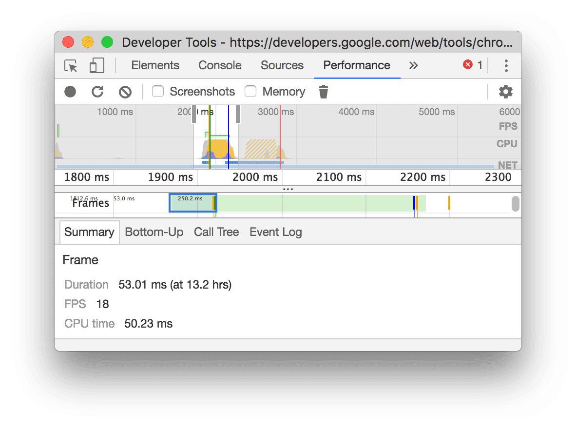 Cómo ver un fotograma en la pestaña Resumen