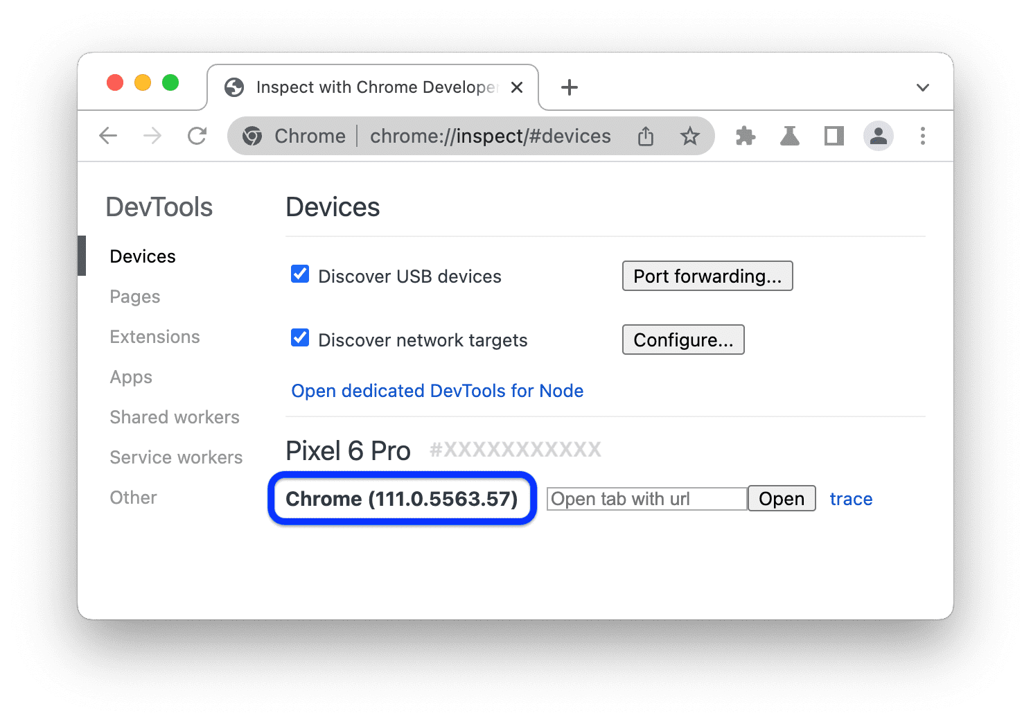 デバイスで実行されている Chrome のバージョン。