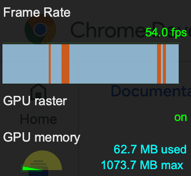 Statistik rendering frame