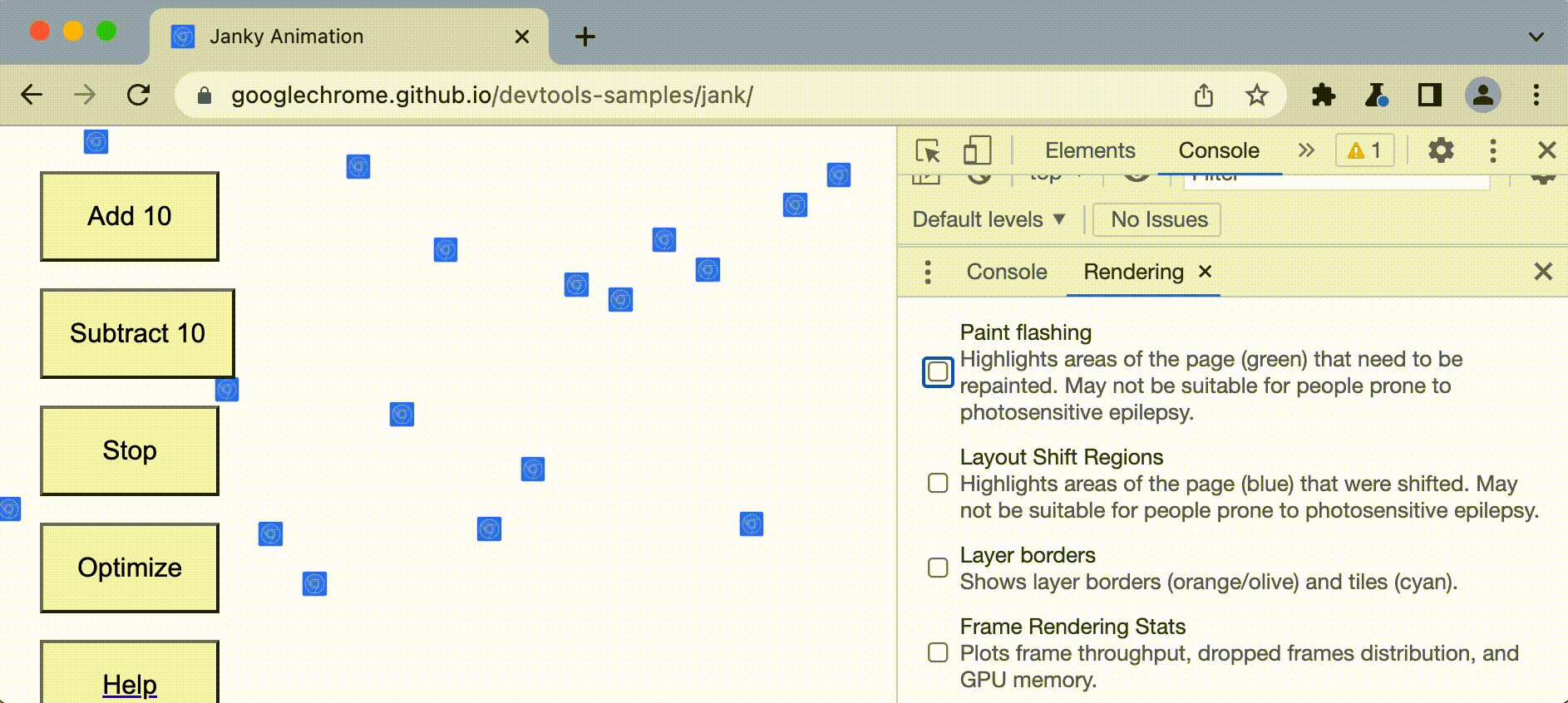 Paint flashen