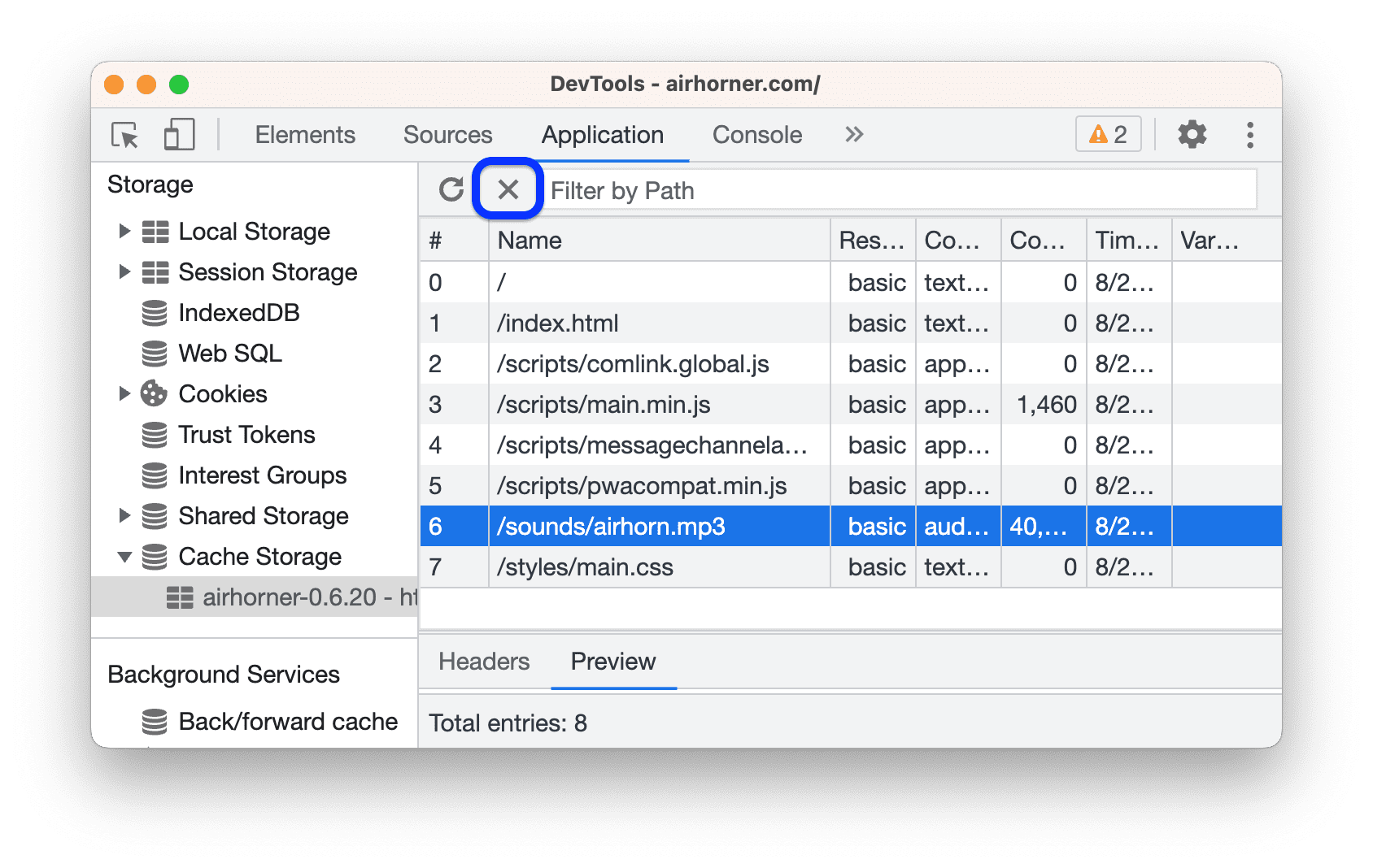 View cache data | Chrome DevTools | Chrome for Developers