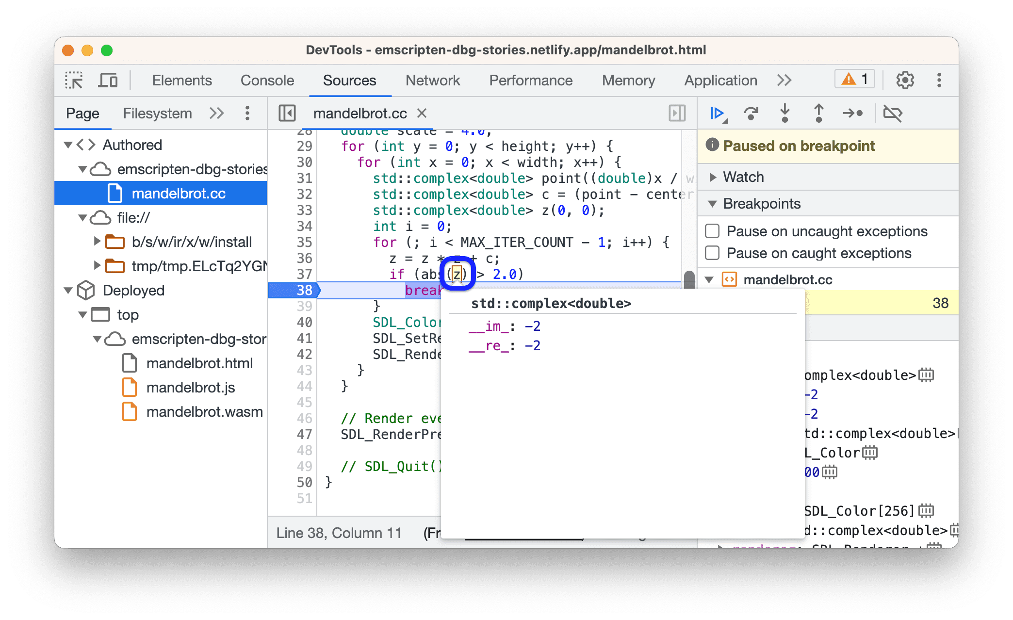 Nilai variabel dalam tooltip.